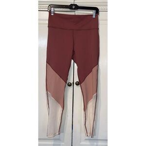 Fabletics Leggings Women‎ Medium Beige Powerhold Exercise Gym Yoga